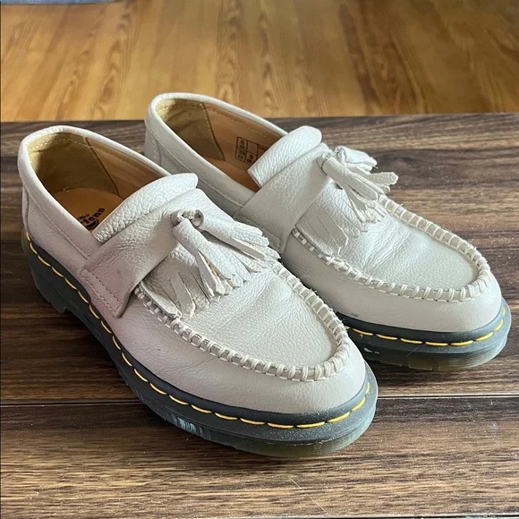 Dr. Martens Cream Tassel Loafers - Picture 1 of 5